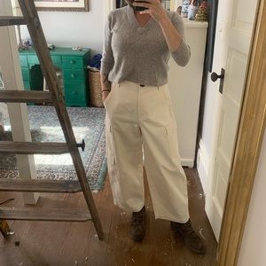 Lee Mathews Cream Trousers